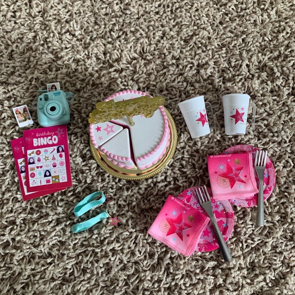 American girl doll birthday set